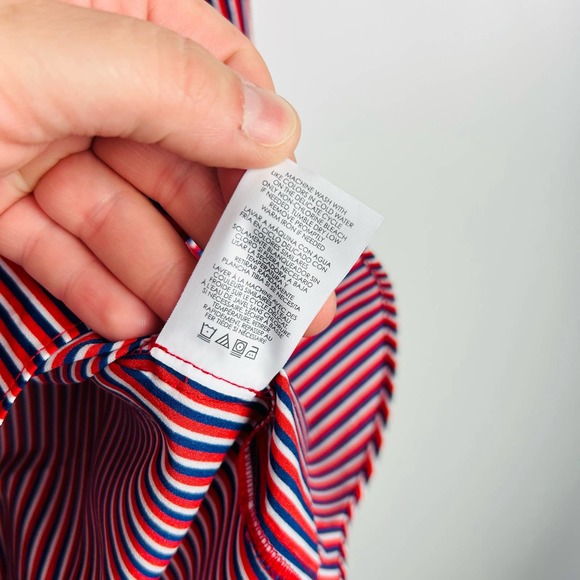 Cabi Franklin Patriot Striped Red White Blue Blouse Style 5335 Size XS - Picture 6 of 7